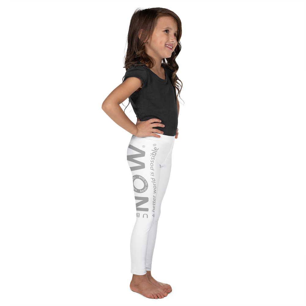 Leggings bianchi da bambino UBI NOW - Vista laterale