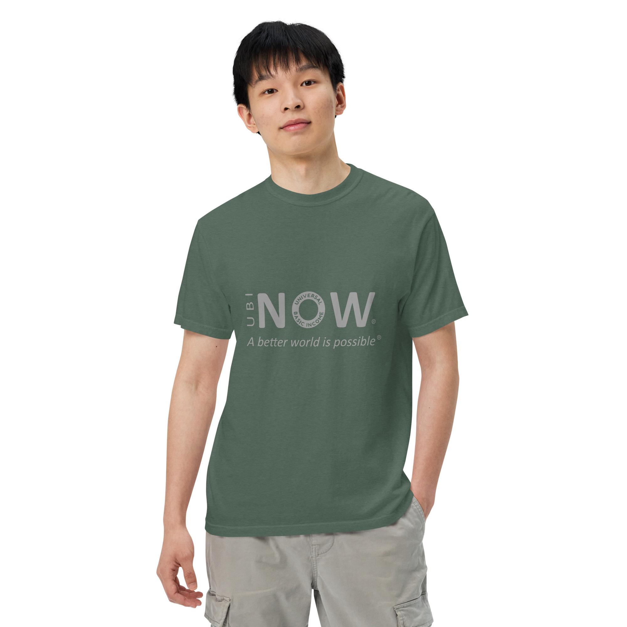 Unisex garment-dyed heavyweight t-shirt - Image 14