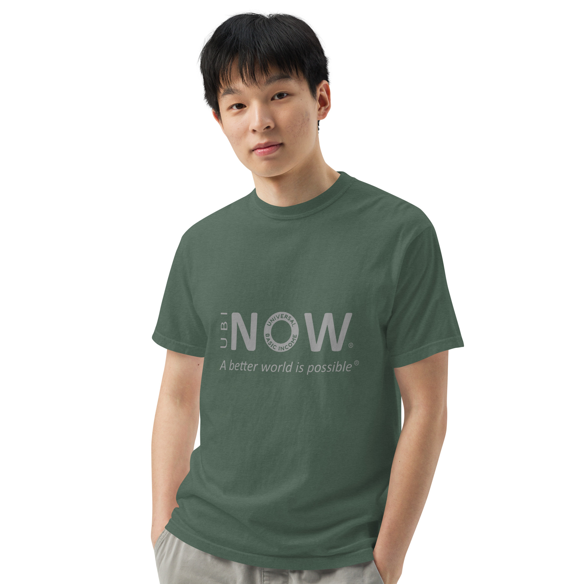 Unisex garment-dyed heavyweight t-shirt - Image 15