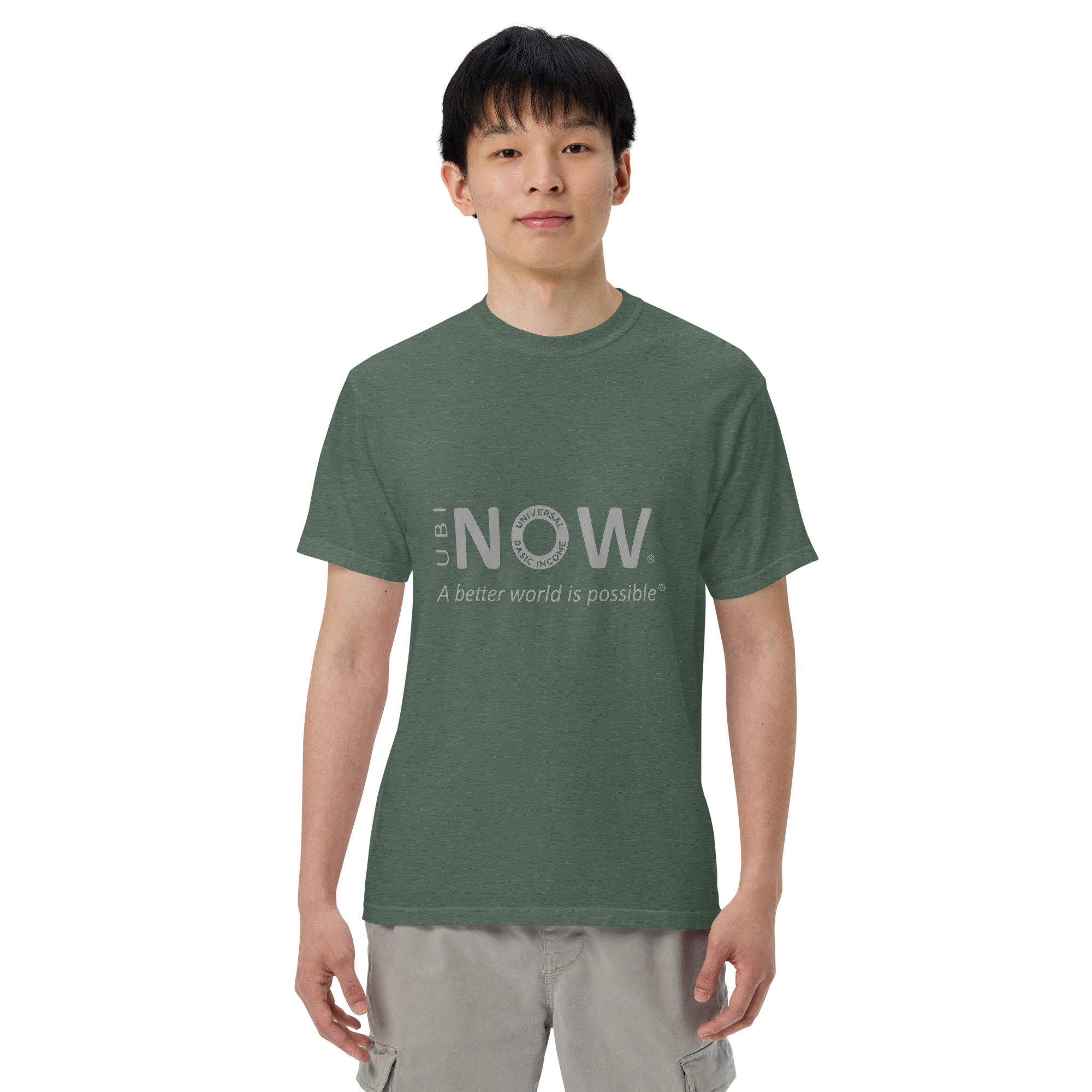 Unisex garment-dyed heavyweight t-shirt - Image 13