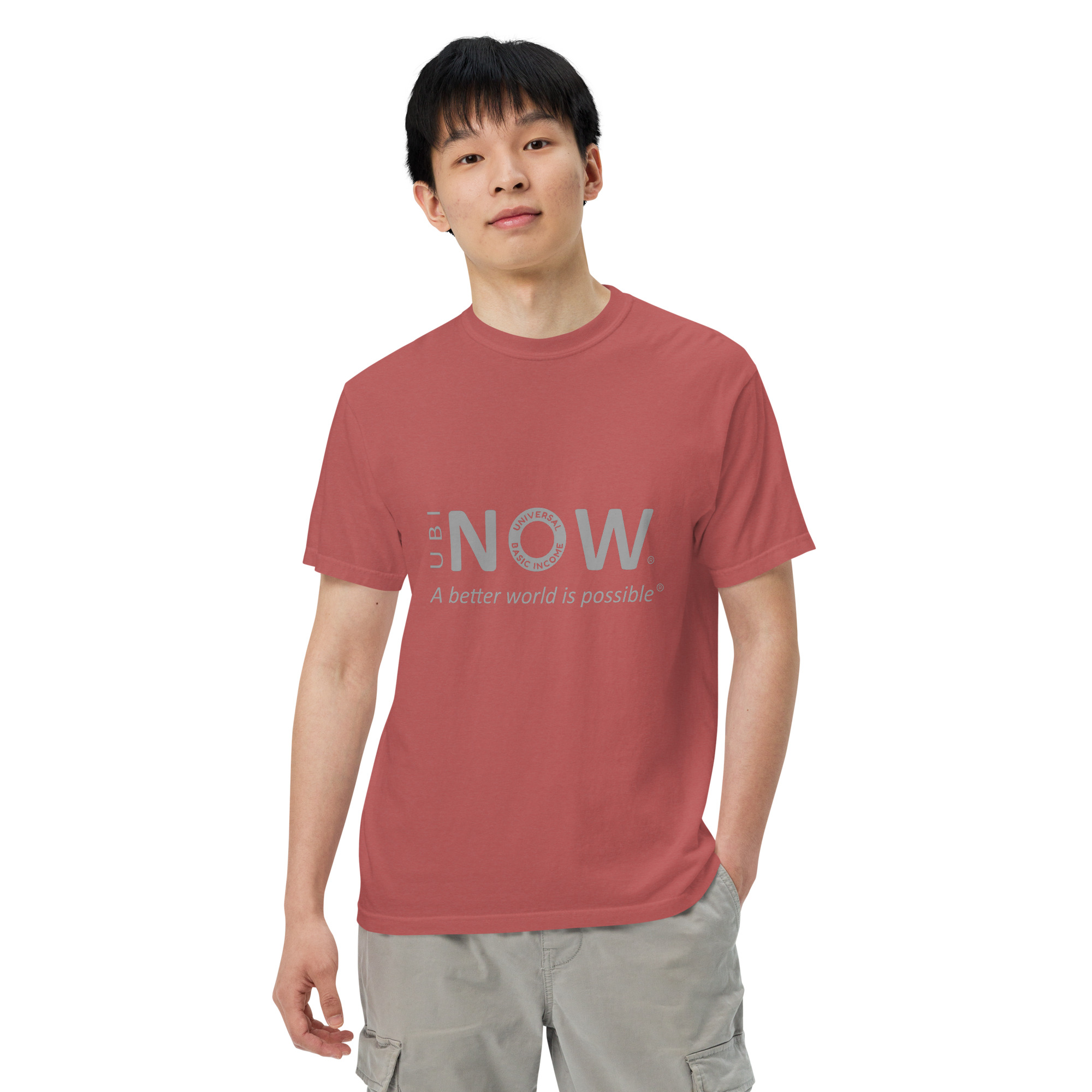 Unisex garment-dyed heavyweight t-shirt - Image 17
