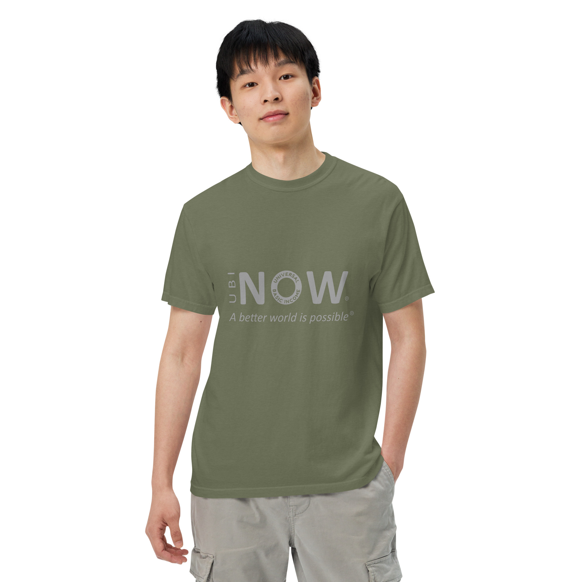Unisex garment-dyed heavyweight t-shirt - Image 23