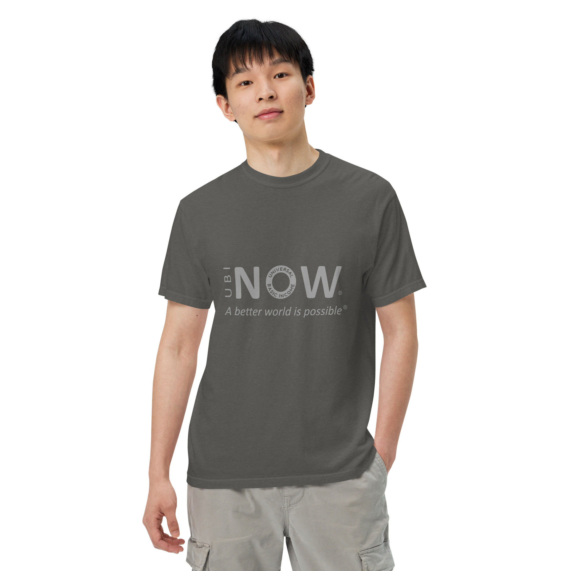 Unisex garment-dyed heavyweight t-shirt - Image 11