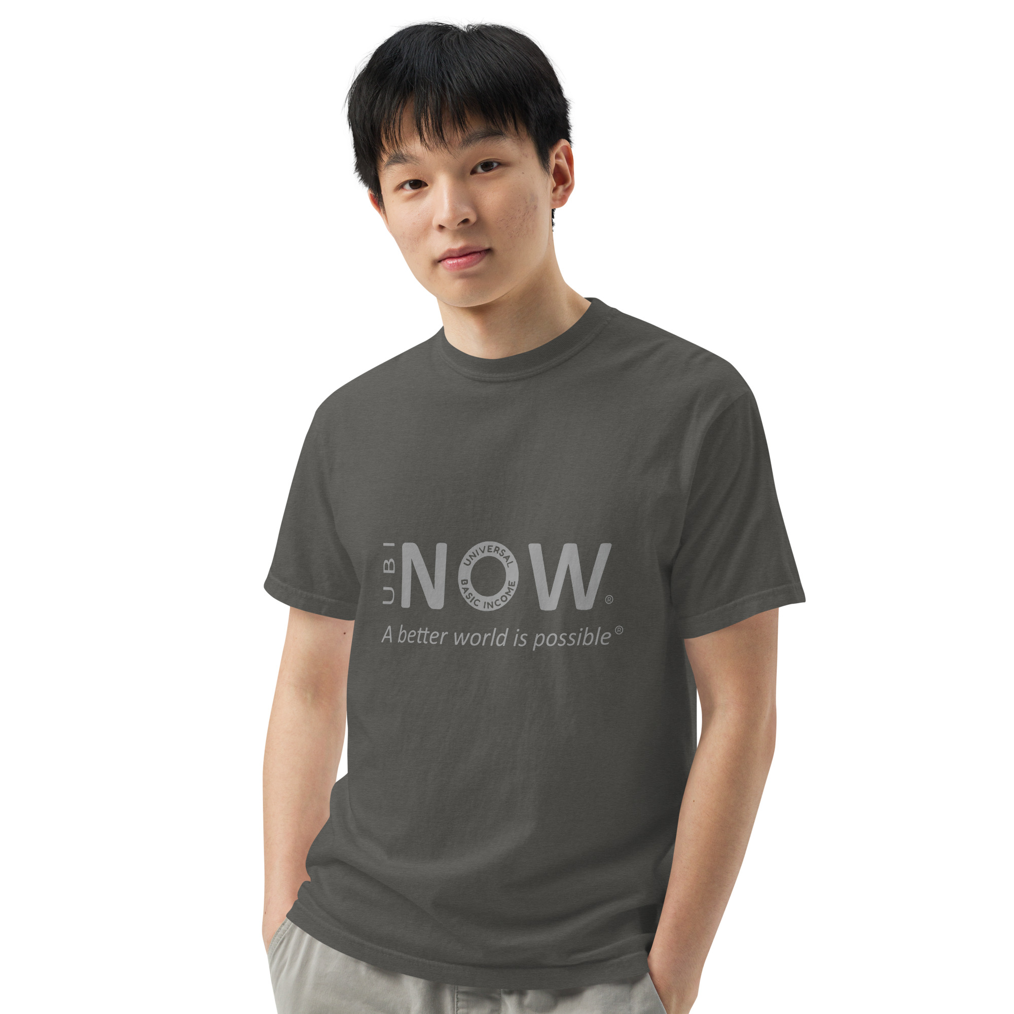 Unisex garment-dyed heavyweight t-shirt - Image 12
