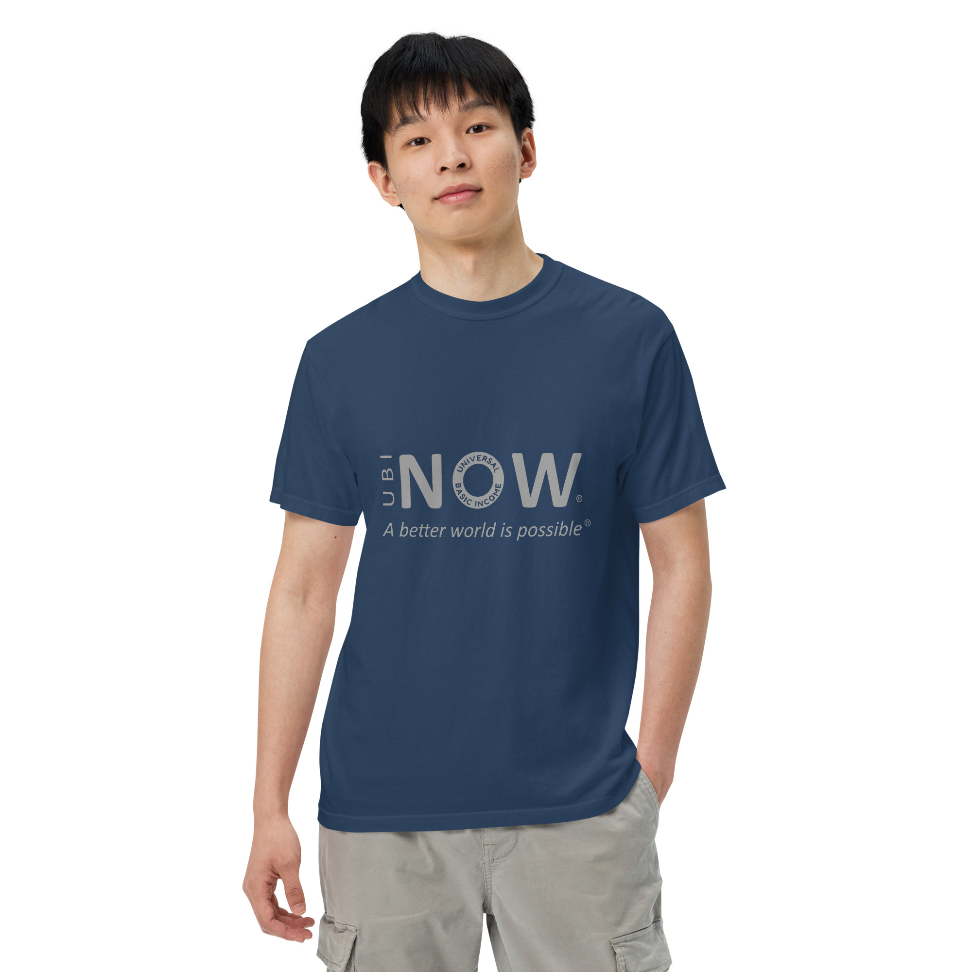 Unisex garment-dyed heavyweight t-shirt - Image 8