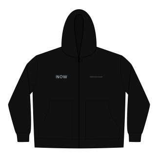 UBI NOW Embroidered Work Hoodie — Durable Duck Cloth Zip Jacket