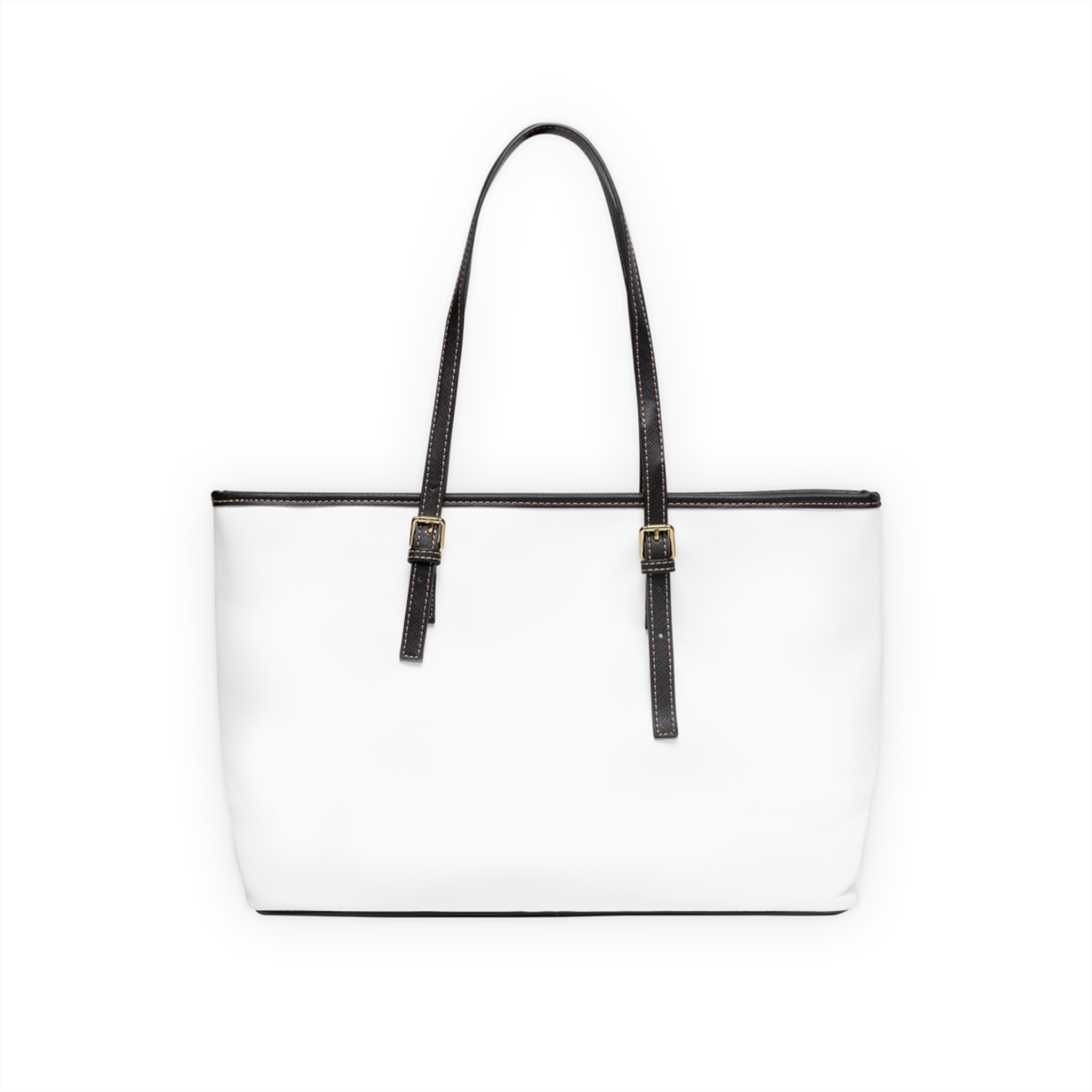 PU Leather Shoulder Bag — “A Better World Is Possible” Printed Tote - Image 3