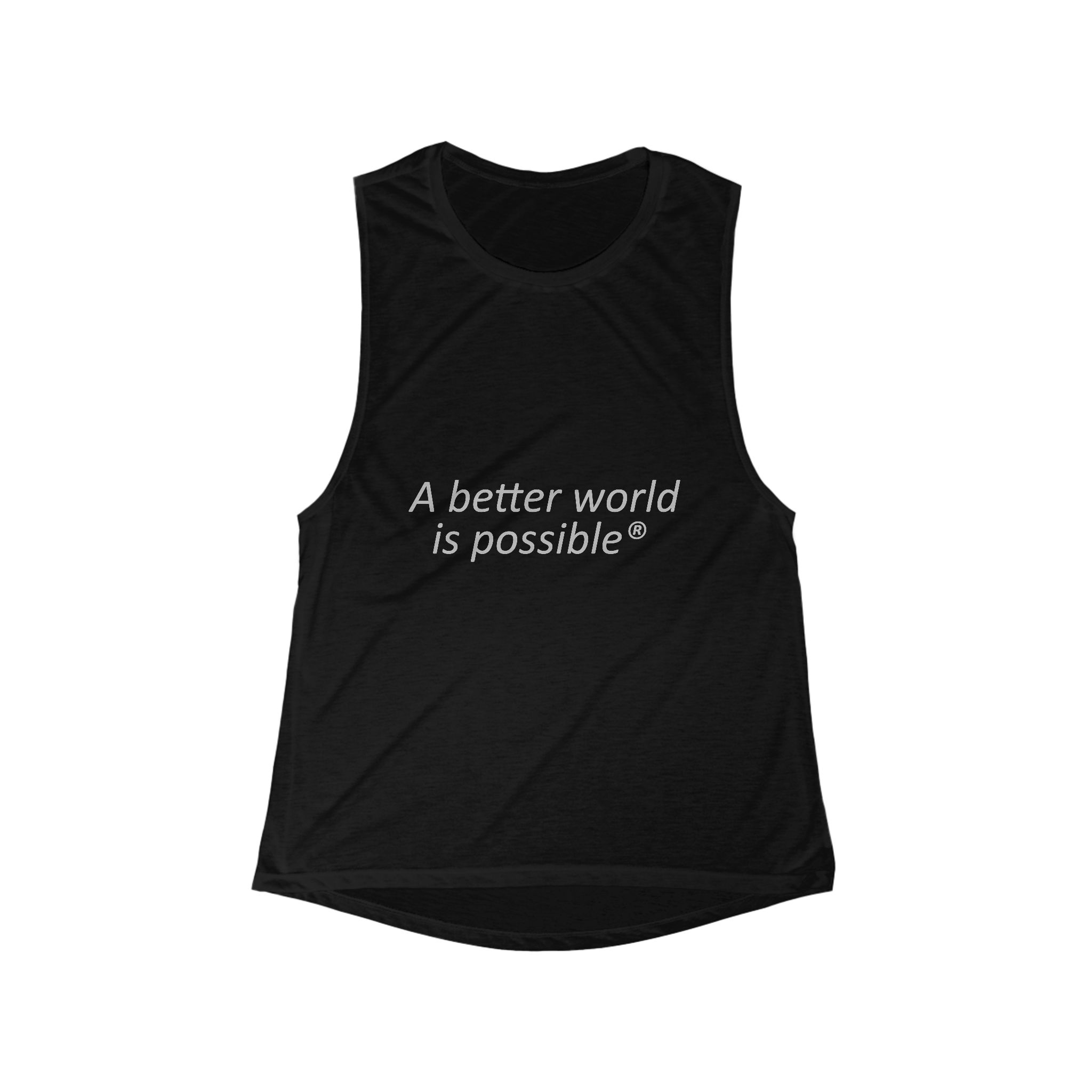 A Better World Is Possible — Women's Scoop Muscle Tank - Image 3