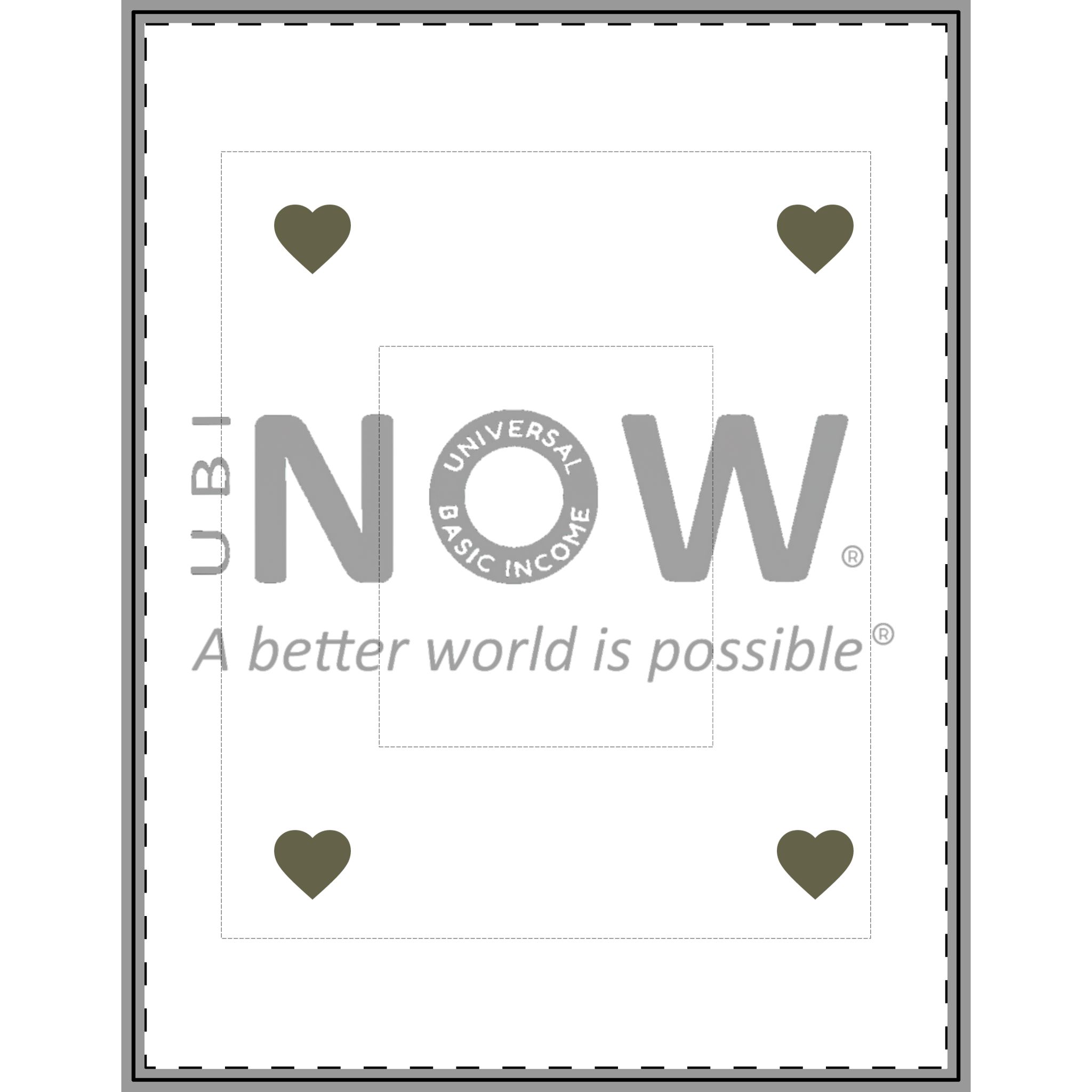 Piumino - NOW Universal Basic Income Design: "Piumino in cotone "Un mondo migliore è possibile - immagine 3