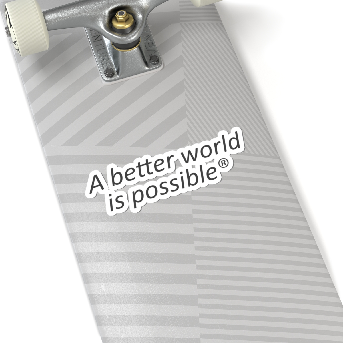 Aufkleber - "Eine bessere Welt ist möglich®" Inspirierender Kiss-Cut-Aufkleber – Bild 23