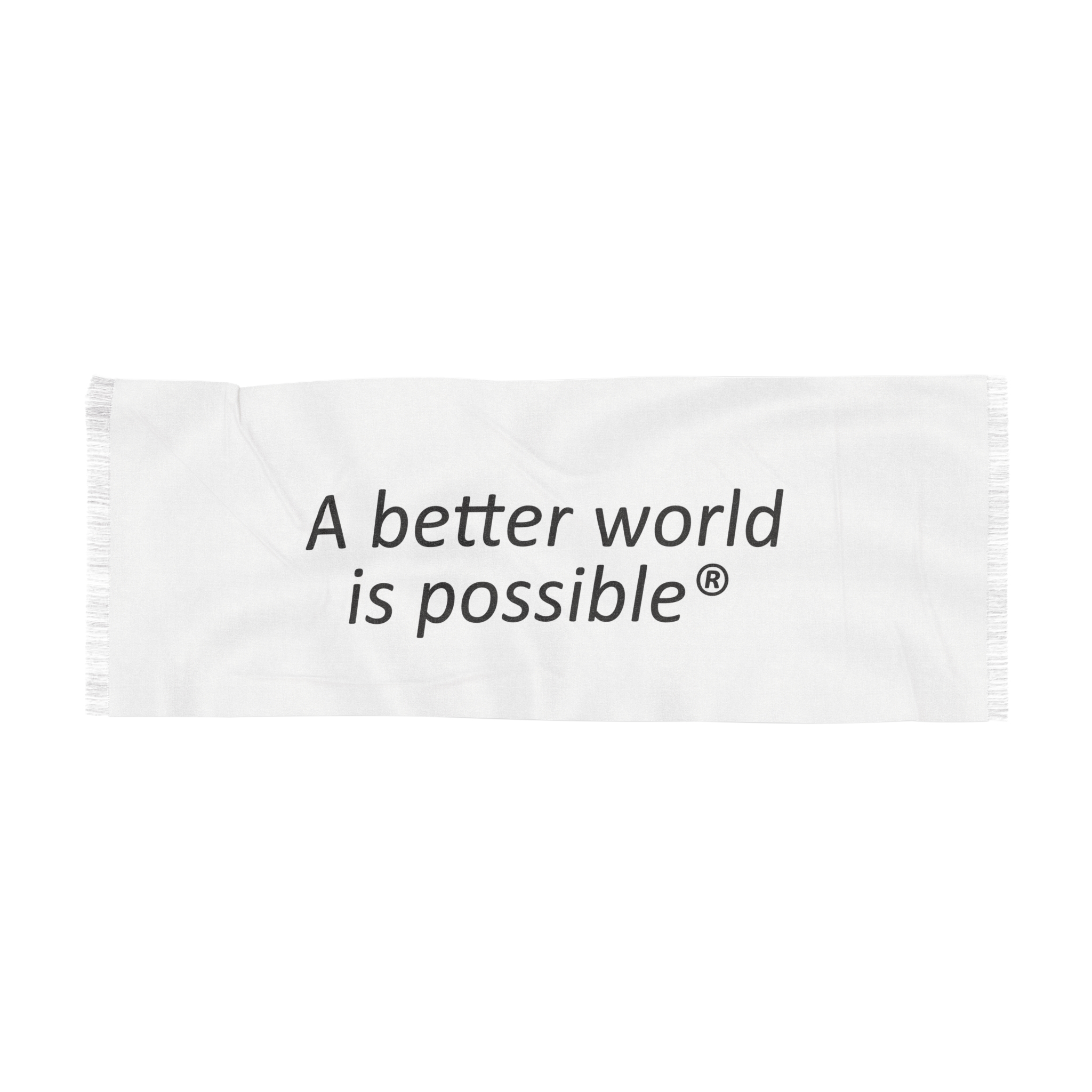 A Better World Is Possible Schal - Inspirierender, leichter Statement-Schal