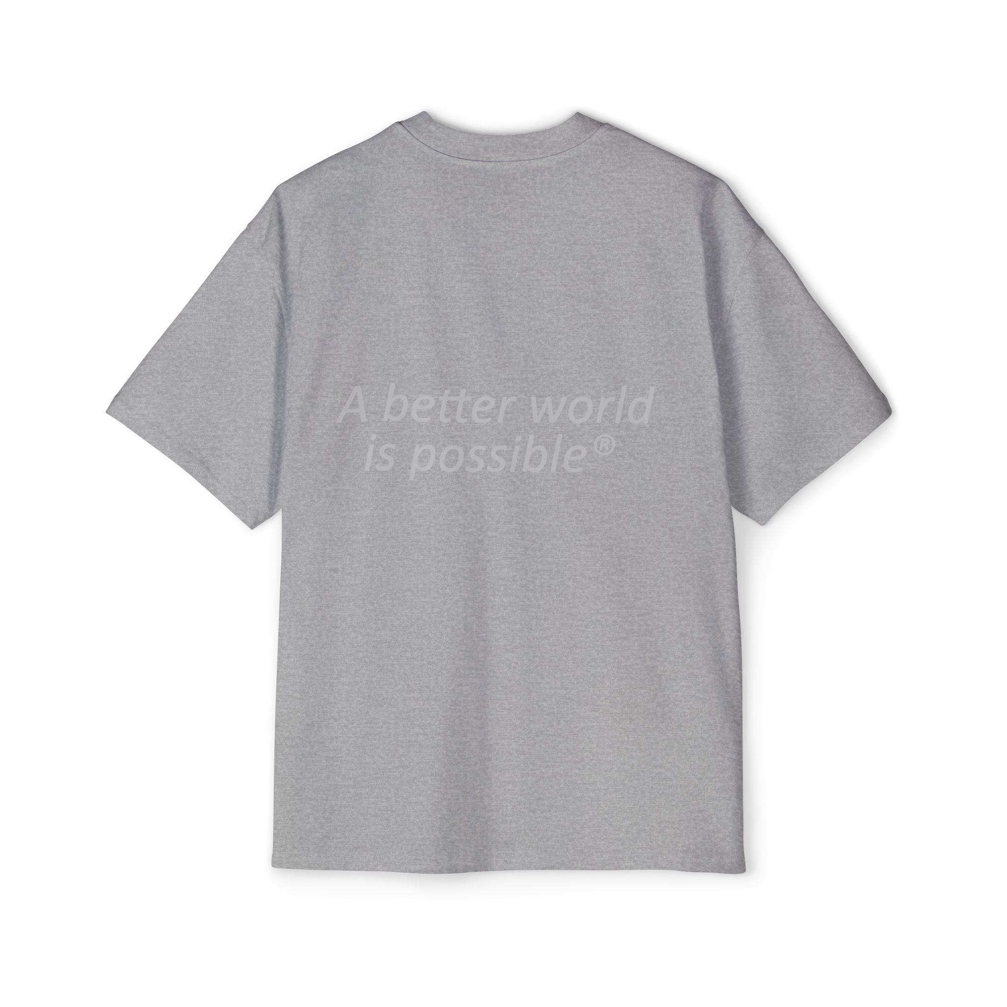 Maglietta NOW® — “Un mondo migliore è possibile” — Maglietta da uomo oversize - immagine 26