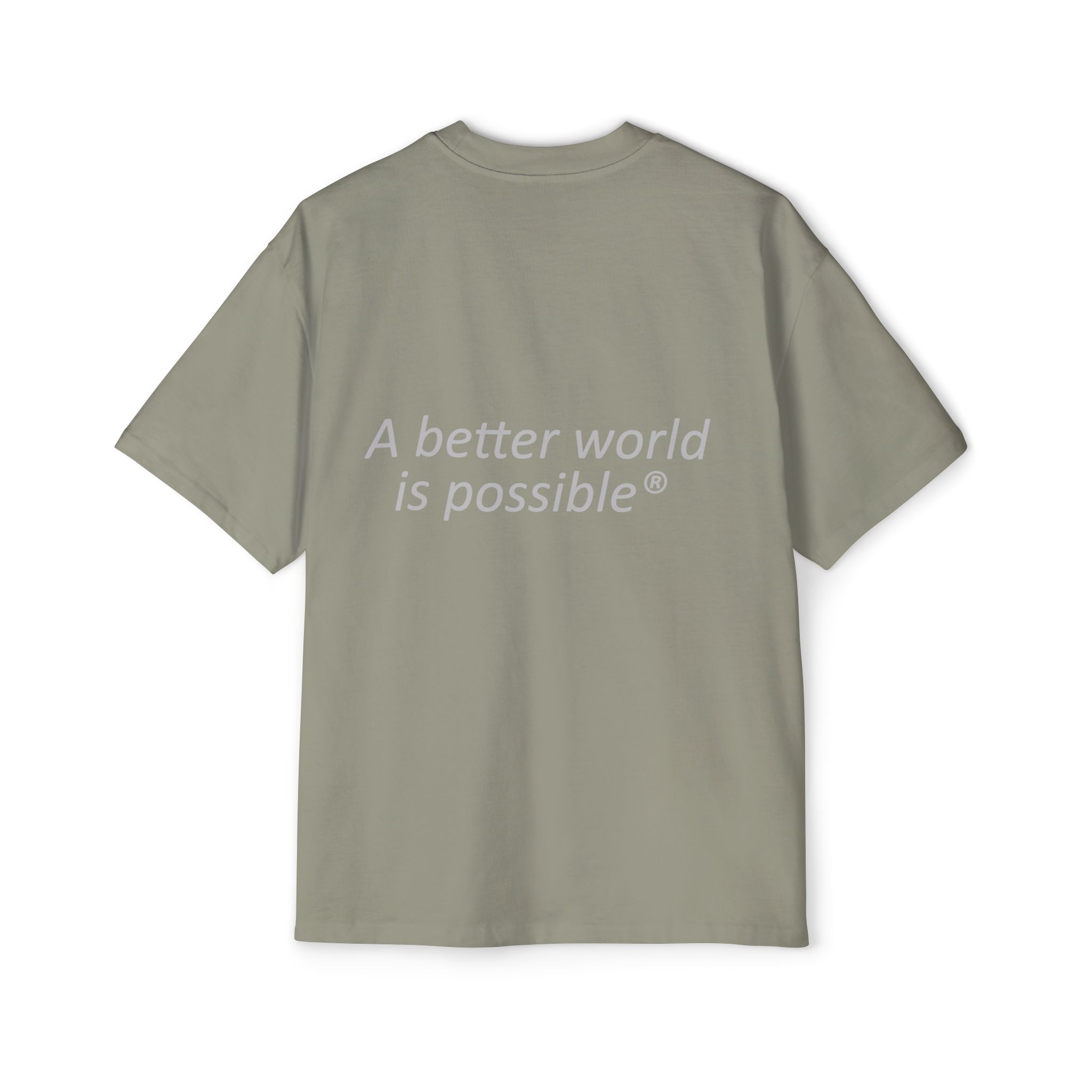 Maglietta NOW® — “Un mondo migliore è possibile” — Maglietta da uomo oversize - immagine 34