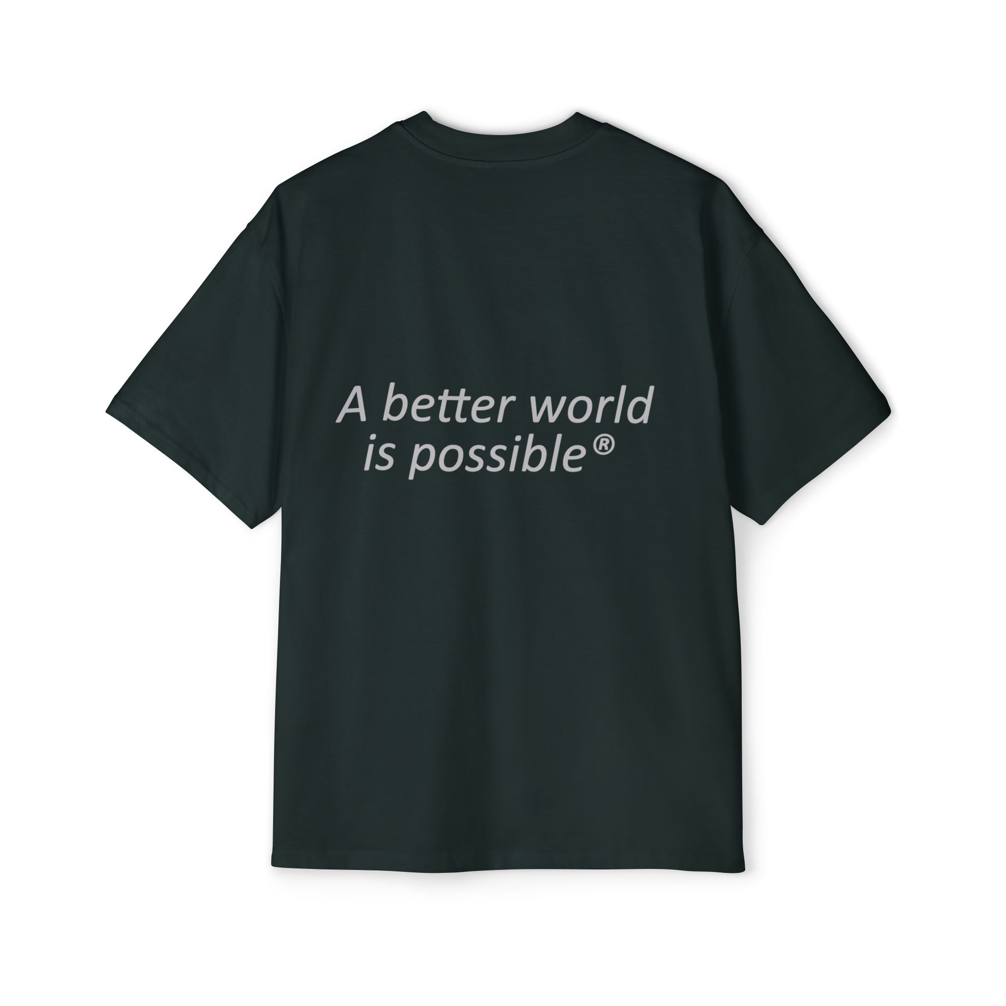 Maglietta NOW® — “Un mondo migliore è possibile” — Maglietta da uomo oversize - immagine 42