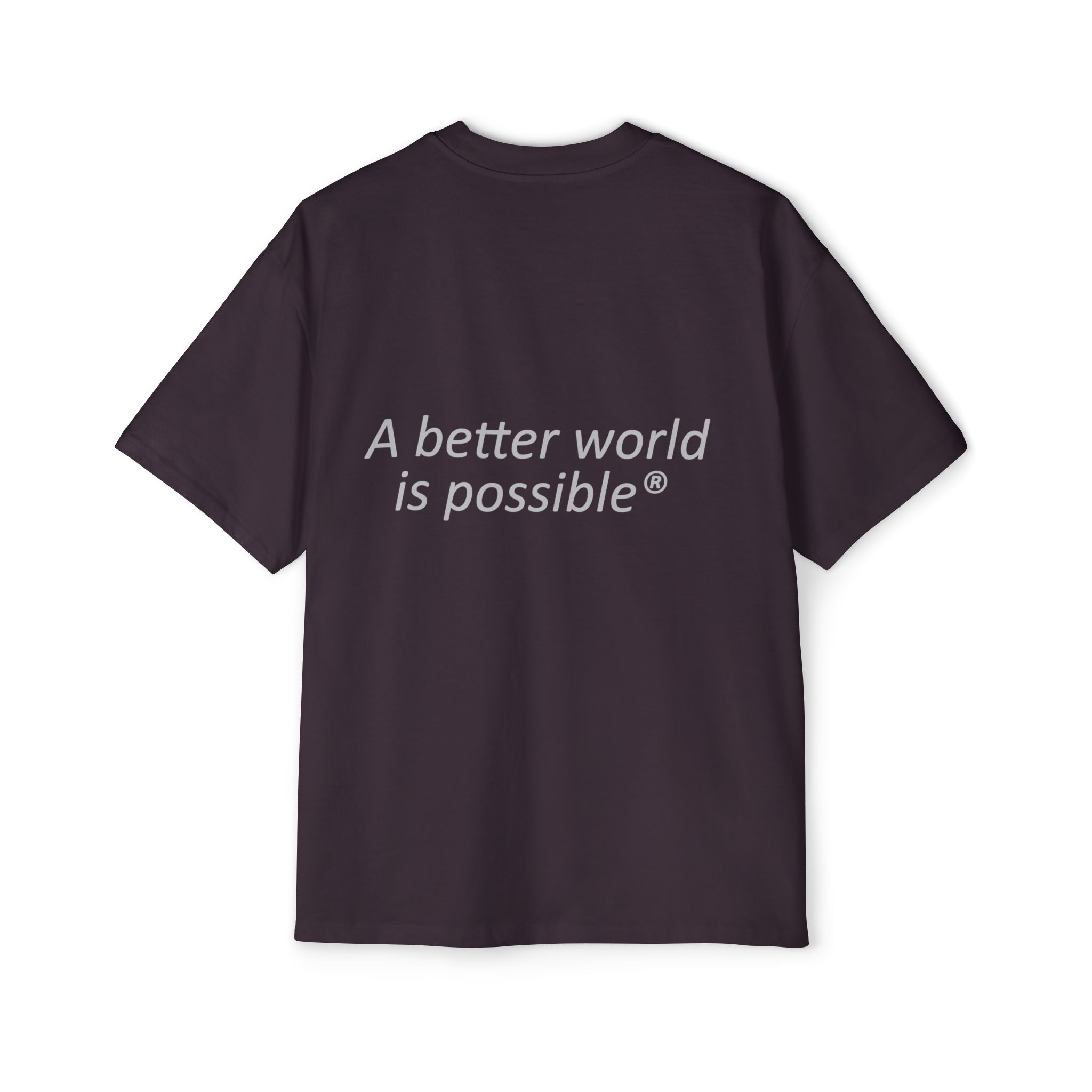 T-shirt Oversize UBI NOW grigia - Cotone cardato sostenibile