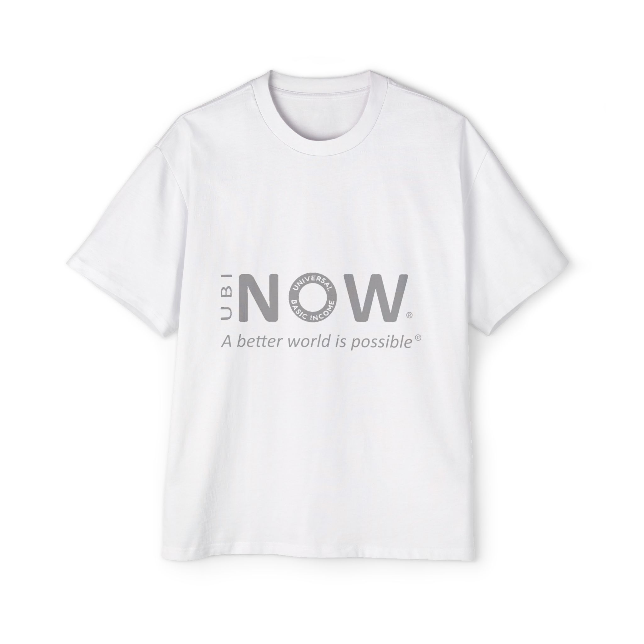 T-shirt Oversize UBI NOW - A Better World Is Possible - Cotone 100%