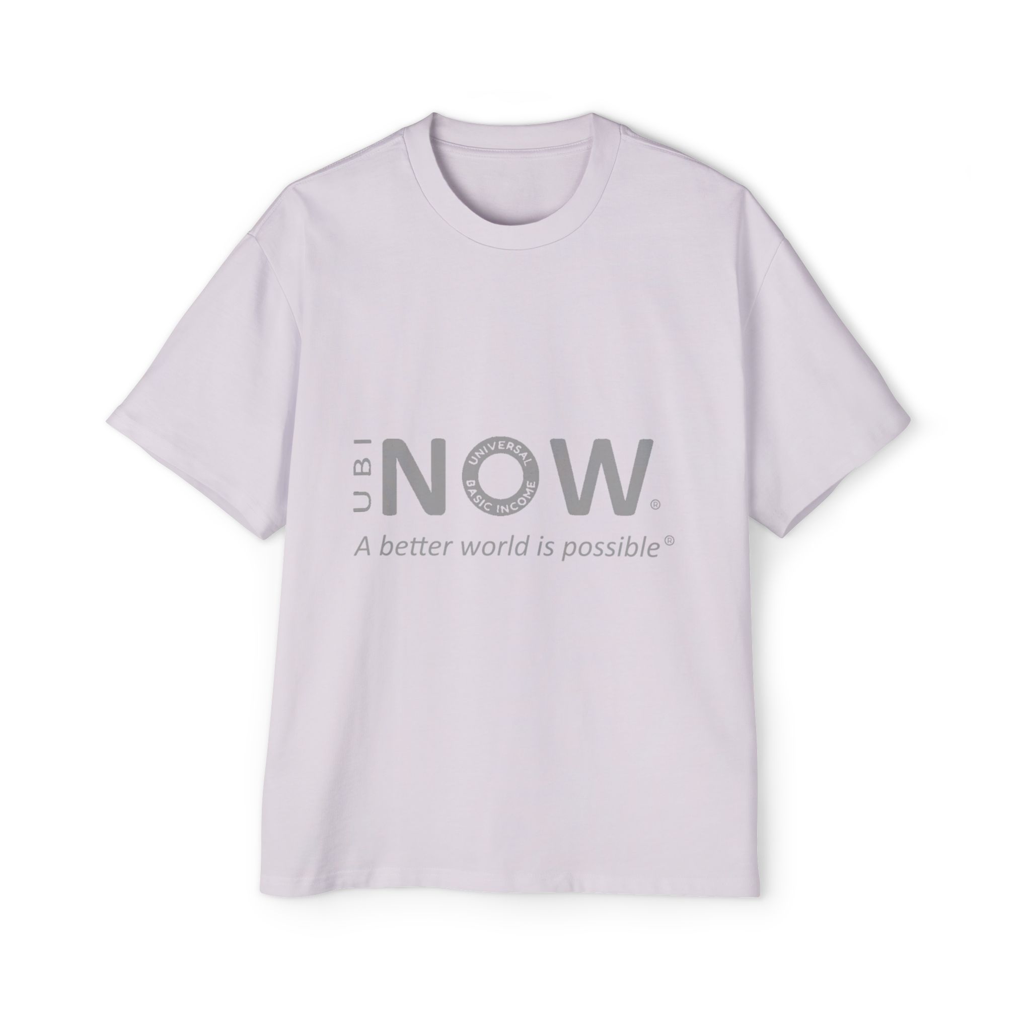 Dettaglio T-shirt UBI NOW - Messaggio A Better World Is Possible