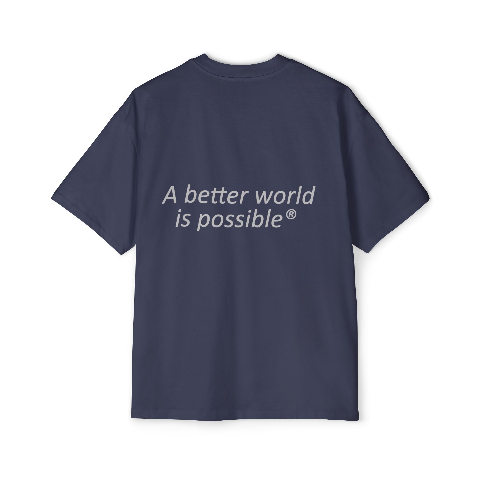 Maglietta NOW® — “Un mondo migliore è possibile” — Maglietta da uomo oversize - immagine 50