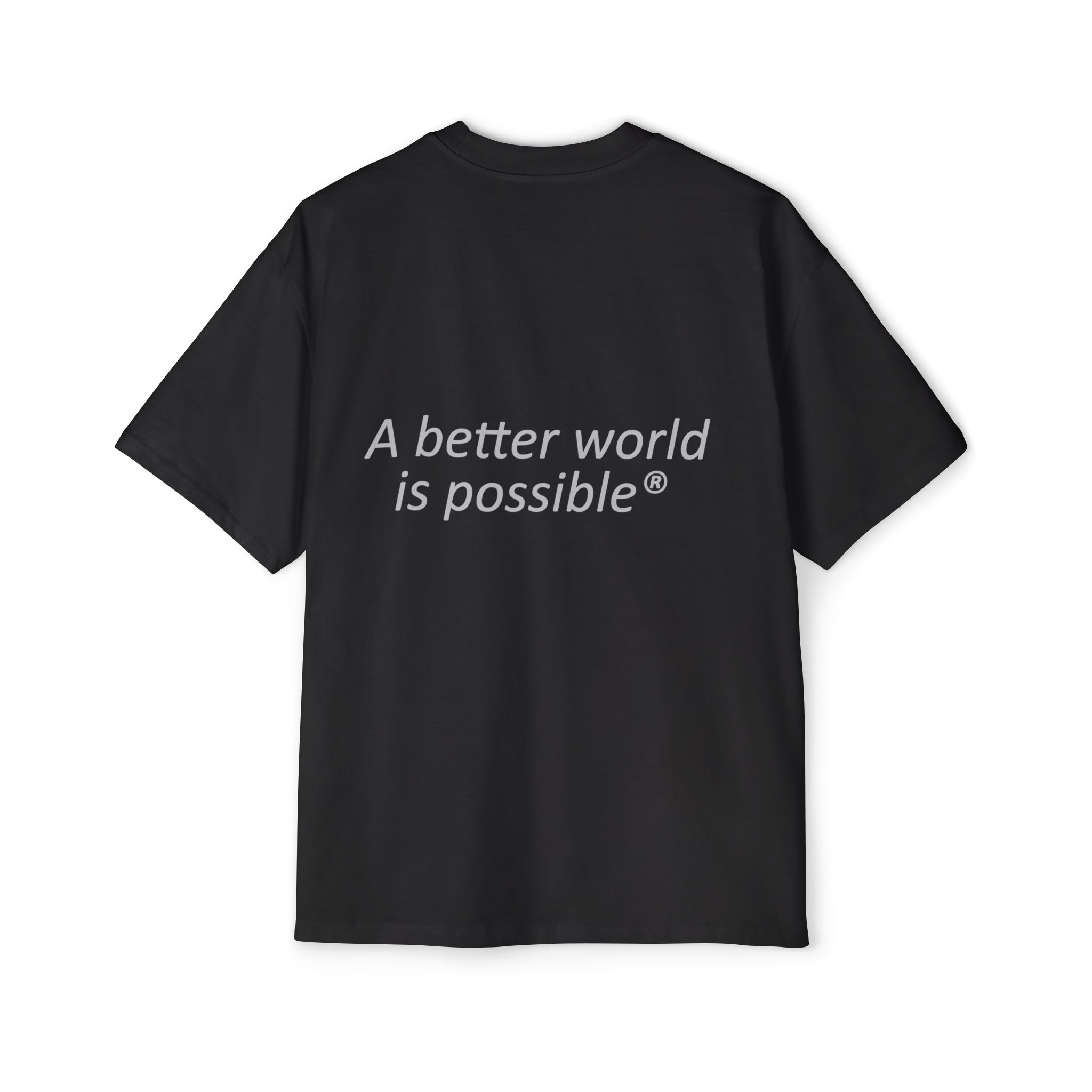 Maglietta NOW® — “Un mondo migliore è possibile” — Maglietta da uomo oversize - immagine 14