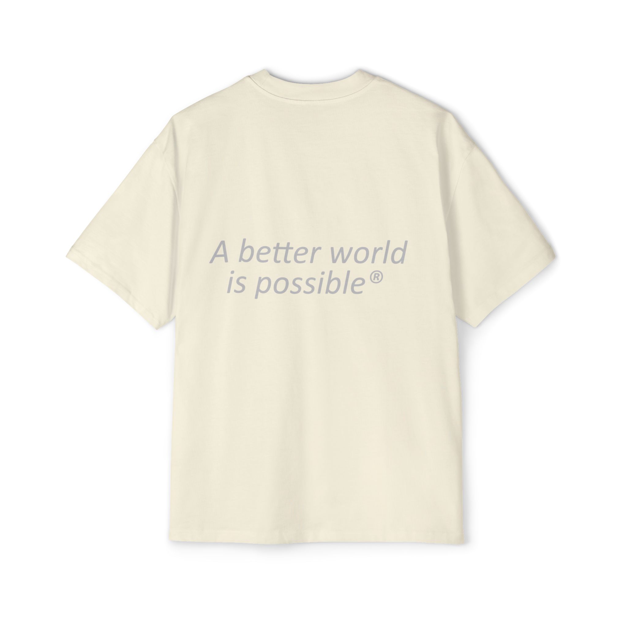 Maglietta NOW® — “Un mondo migliore è possibile” — Maglietta da uomo oversize - immagine 22