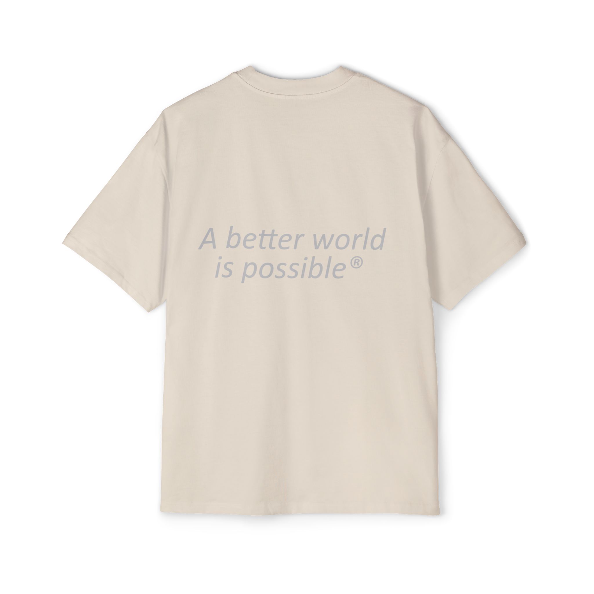 Maglietta NOW® — “Un mondo migliore è possibile” — Maglietta da uomo oversize - immagine 18