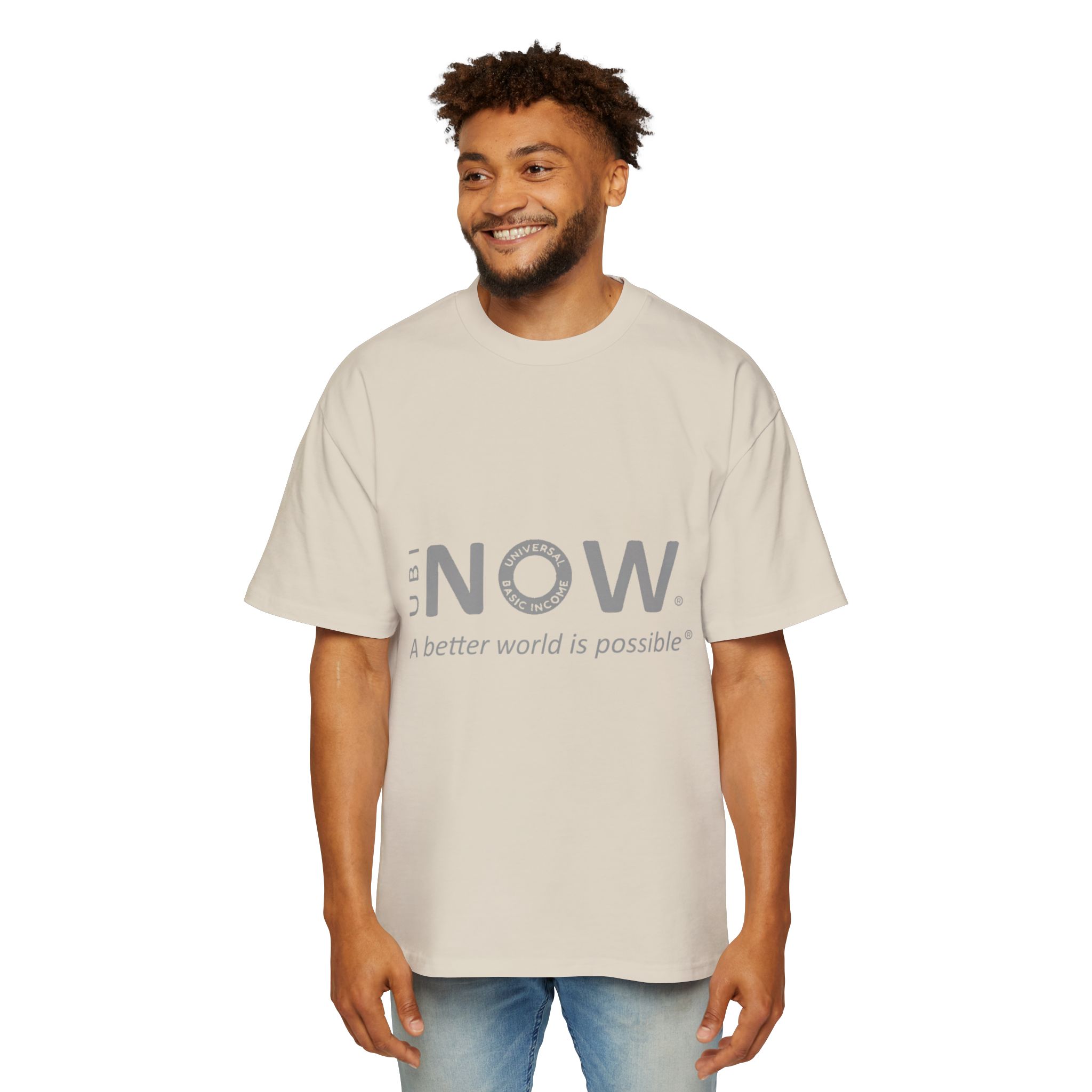 Maglietta NOW® — “Un mondo migliore è possibile” — Maglietta da uomo oversize - immagine 19