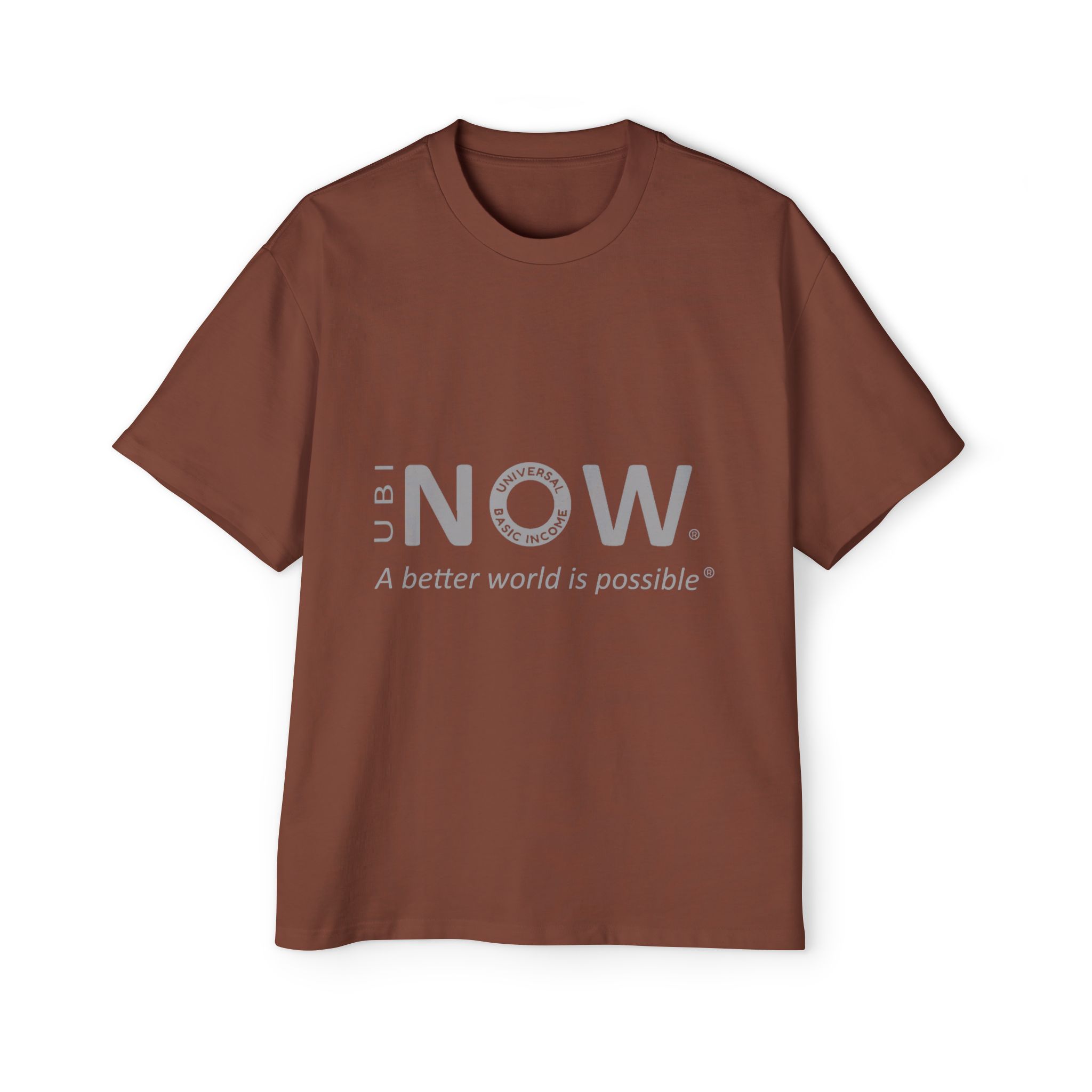 Maglietta NOW® — “Un mondo migliore è possibile” — Maglietta da uomo oversize - immagine 9